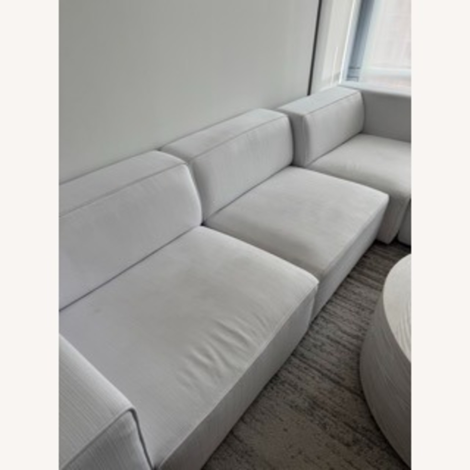 Contemporary Modern 3-Piece and Ottoman - image-2
