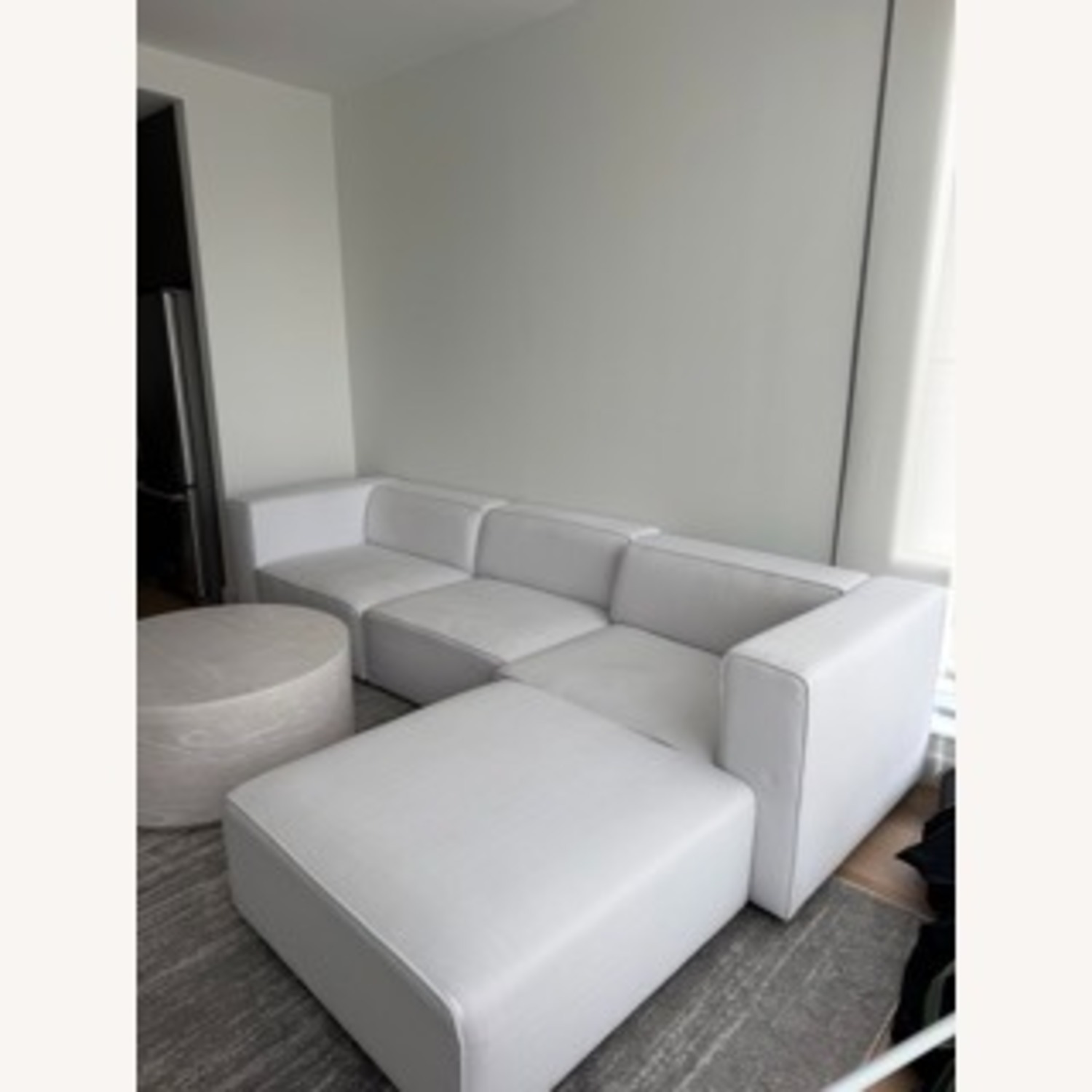 Contemporary Modern 3-Piece and Ottoman - image-1