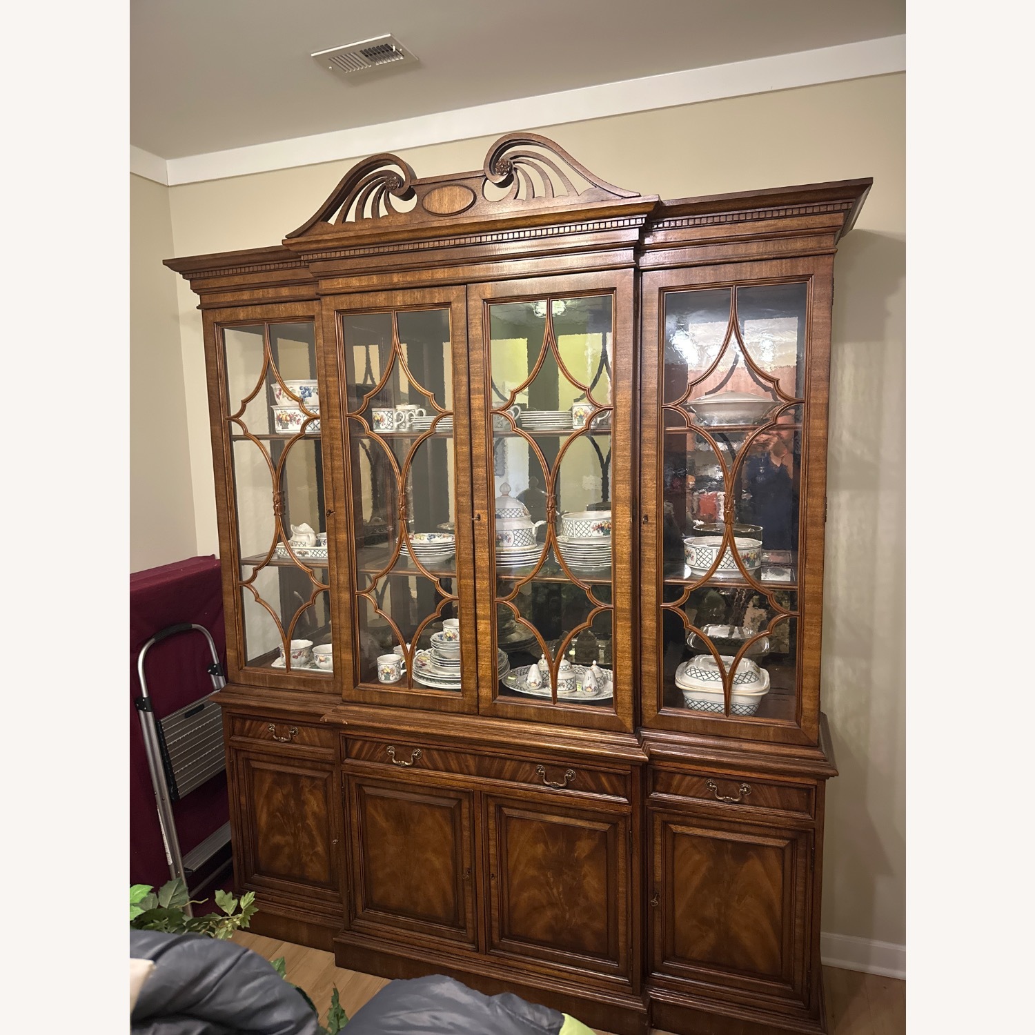 Century Mahogany Hutch - image-1