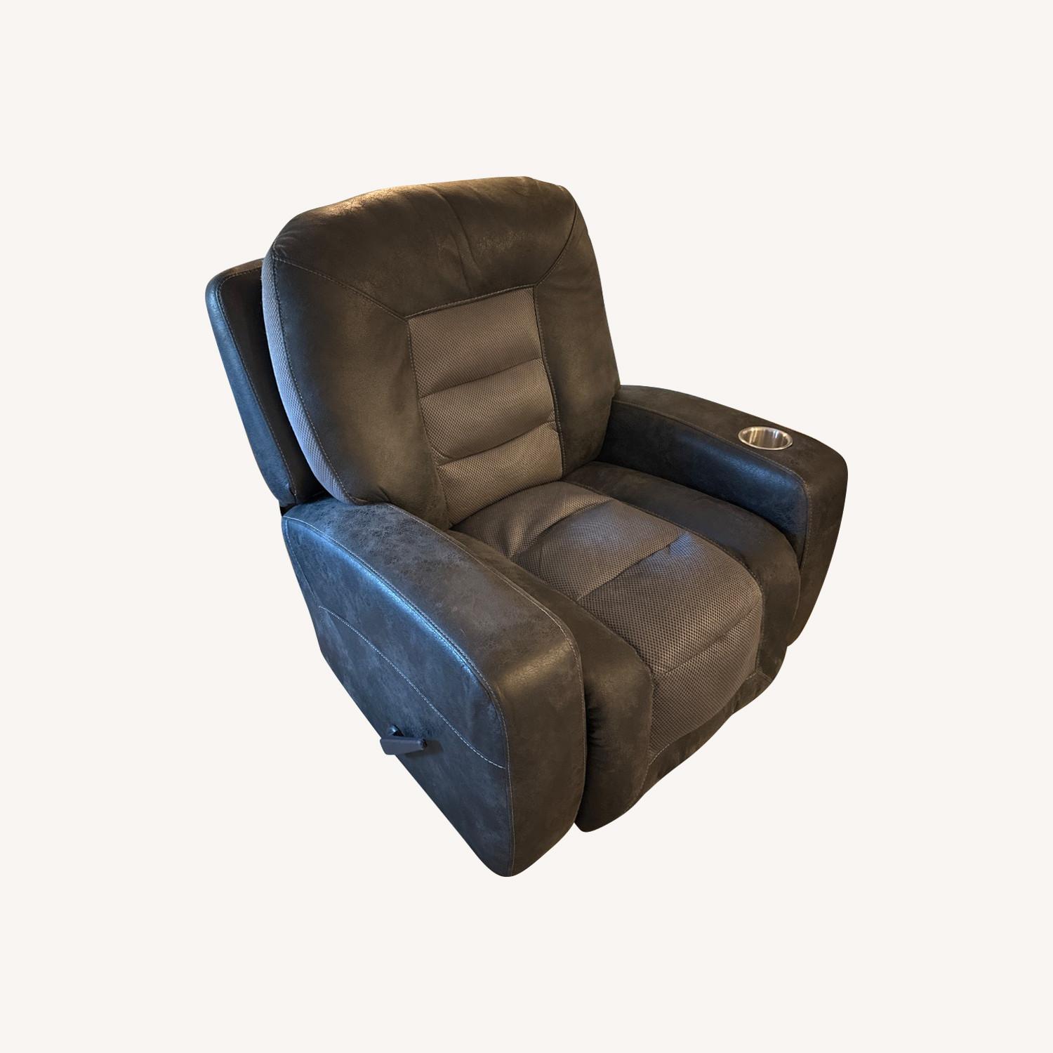 Black Reclining Chair - image-0