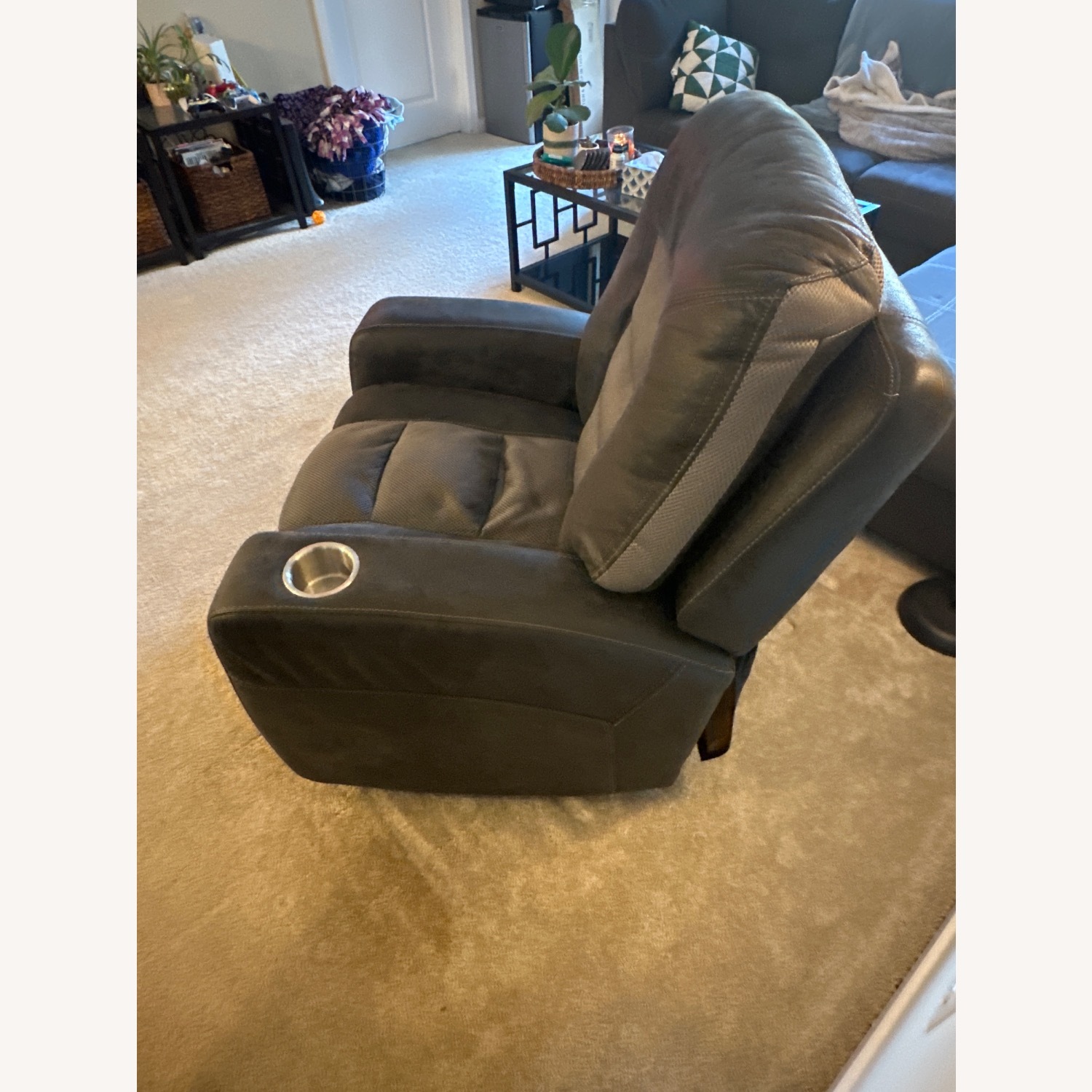 Black Reclining Chair - image-3