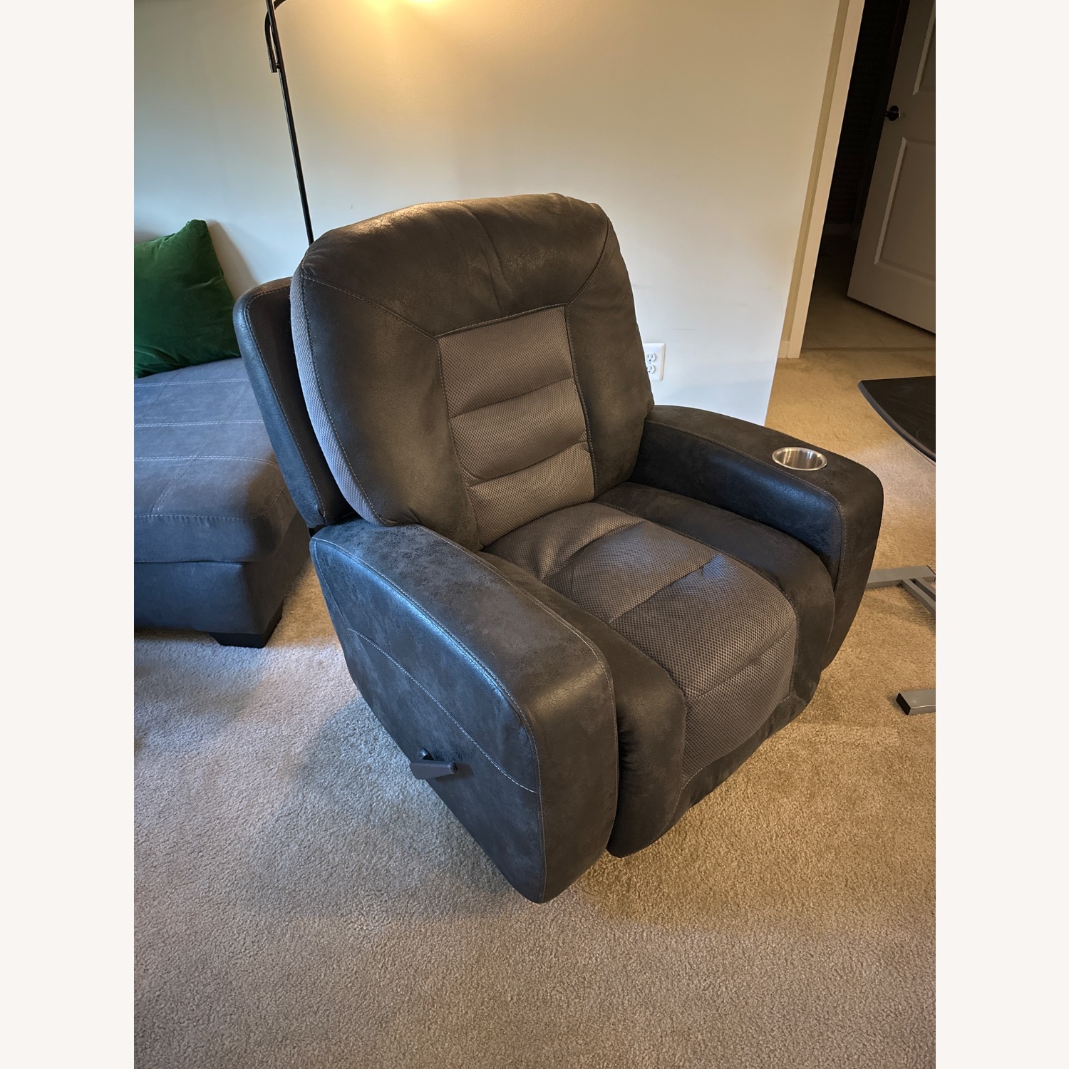 Black Reclining Chair - image-1