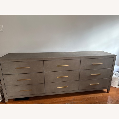 Used Restoration Hardware Monarch 9 Drawer Dresser Shagreen  for sale on AptDeco