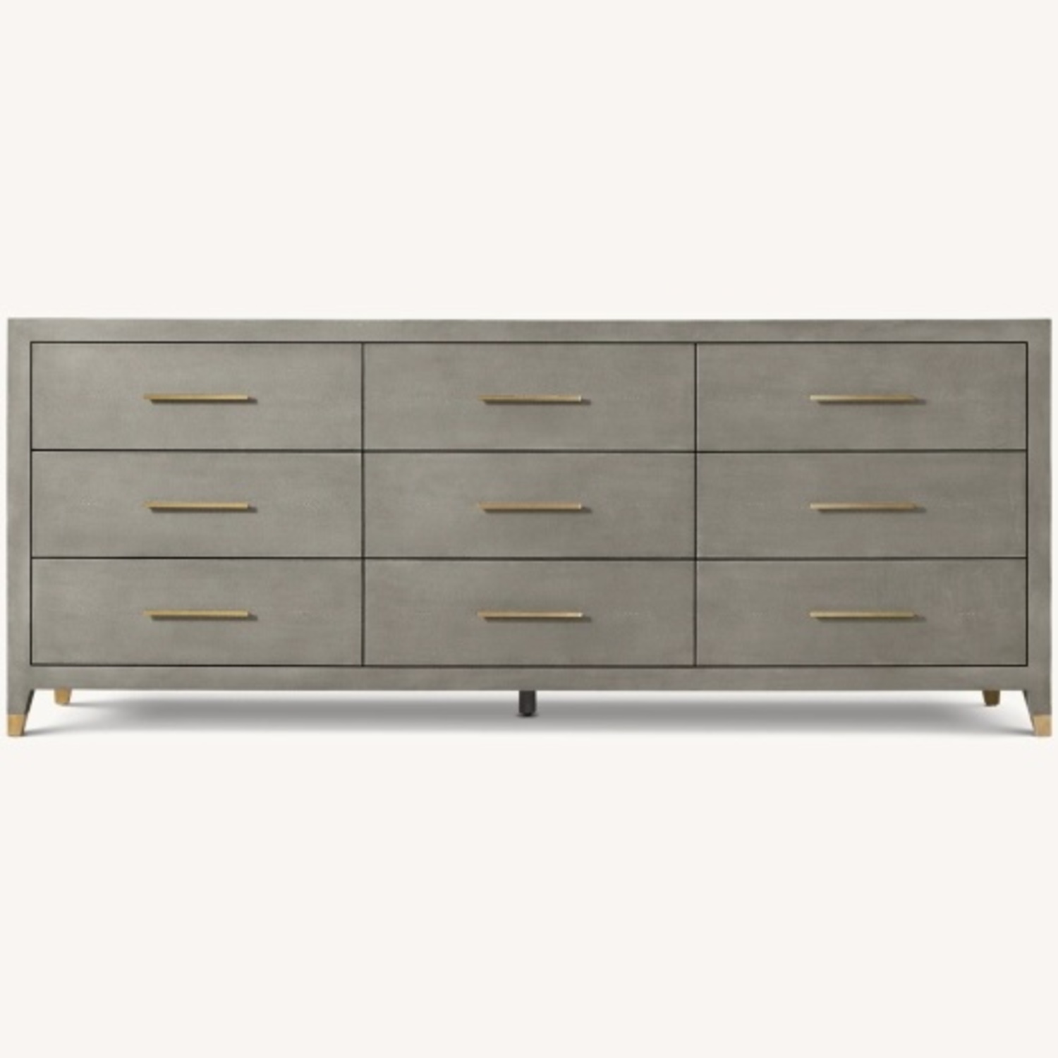 Restoration Hardware Monarch 9 Drawer Dresser Shagreen - image-0