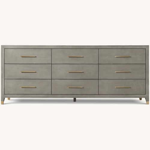 Used Restoration Hardware Monarch 9 Drawer Dresser Shagreen  for sale on AptDeco