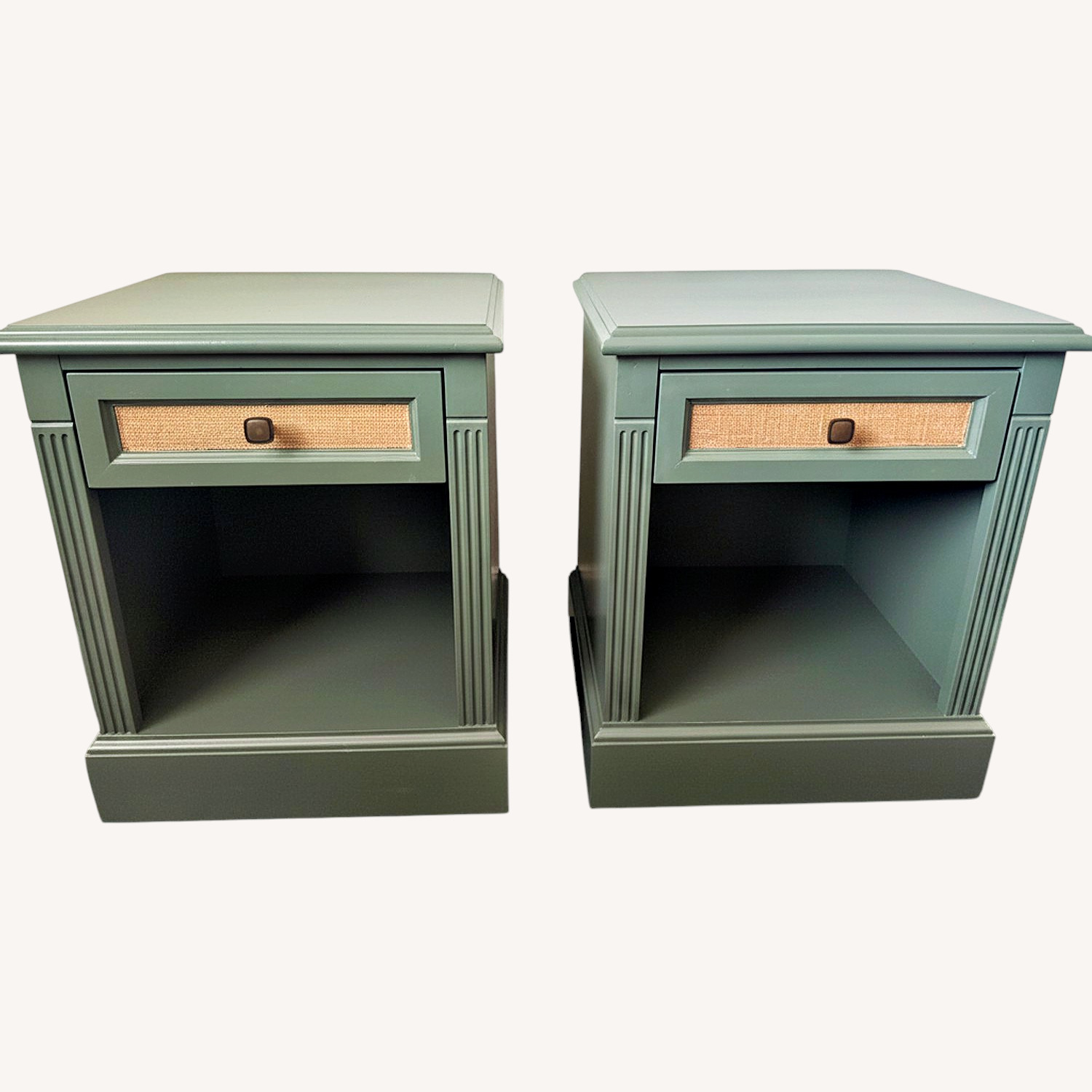 Kling Furniture Basics Green Wood Nightstands - image-0