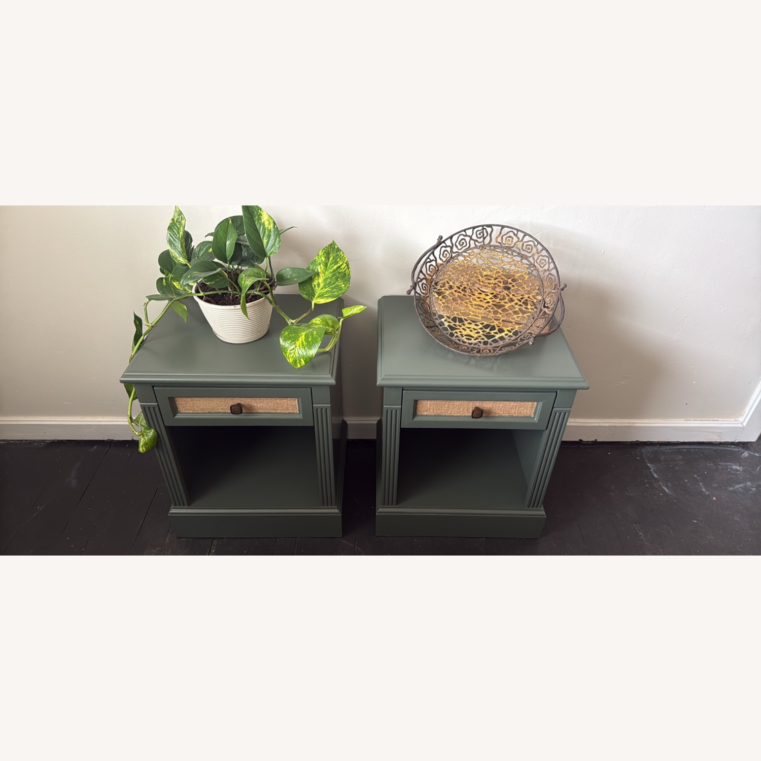 Kling Furniture Basics Green Wood Nightstands - image-3