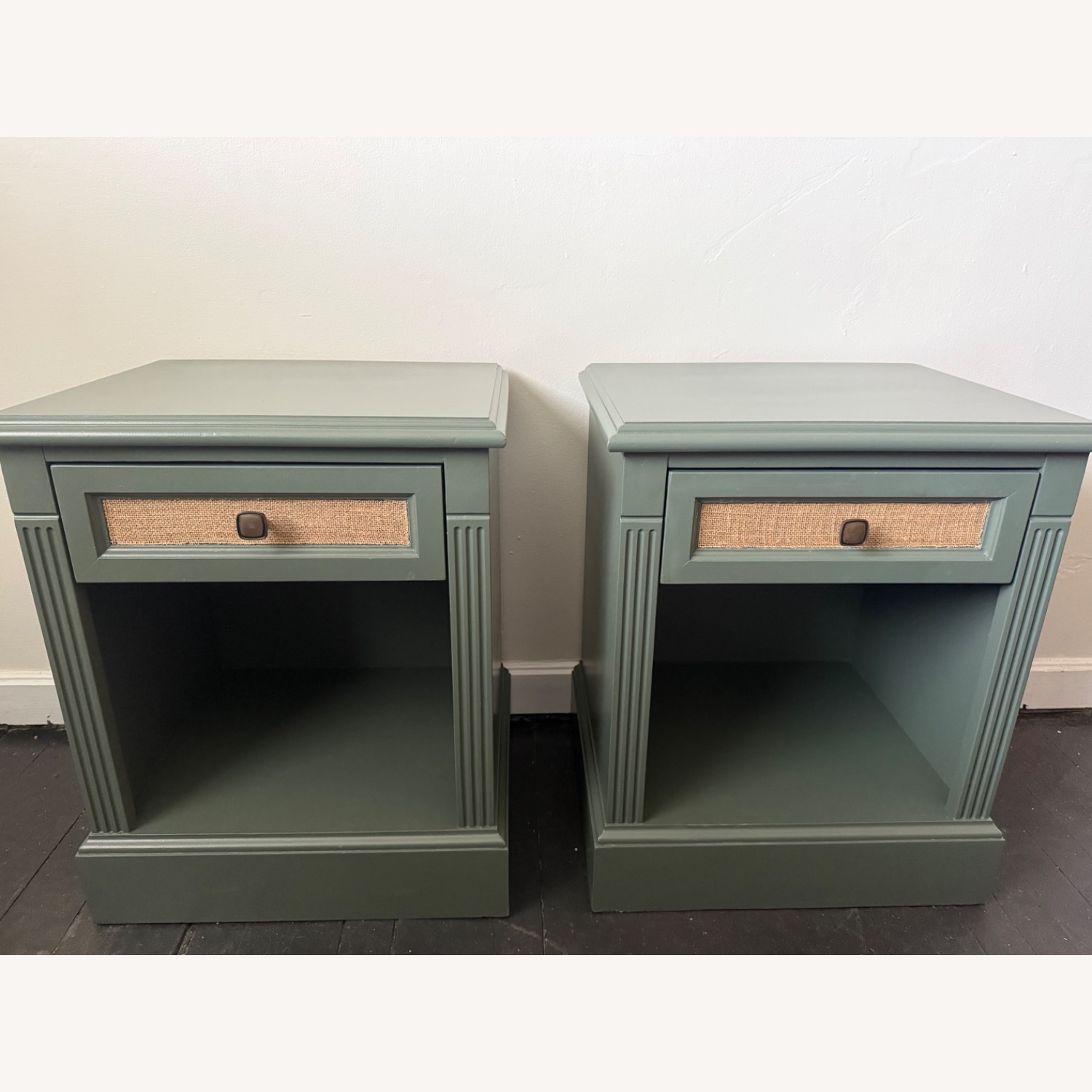Kling Furniture Basics Green Wood Nightstands - image-1