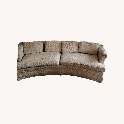 Used Vintage White and Gold Couch for sale on AptDeco