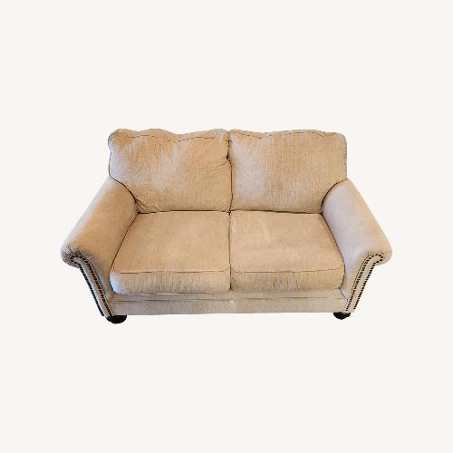 Used Ashley Furniture Milari Linen Loveseat for sale on AptDeco