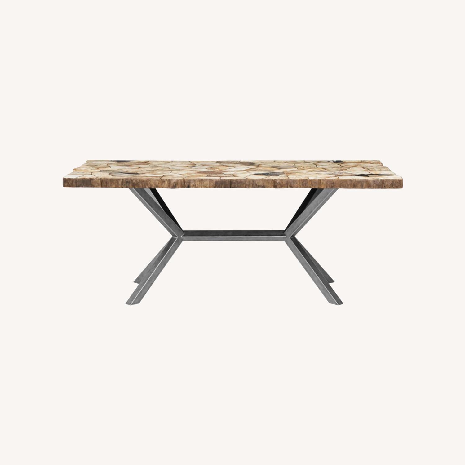 Arhaus Petra Dining Table Petrified Wood - image-0