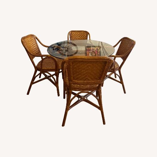 Used Vintage Boho Dining Set for sale on AptDeco