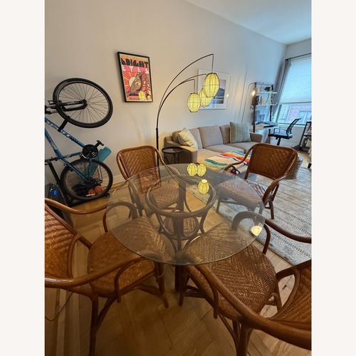 Used Vintage Boho Dining Set for sale on AptDeco