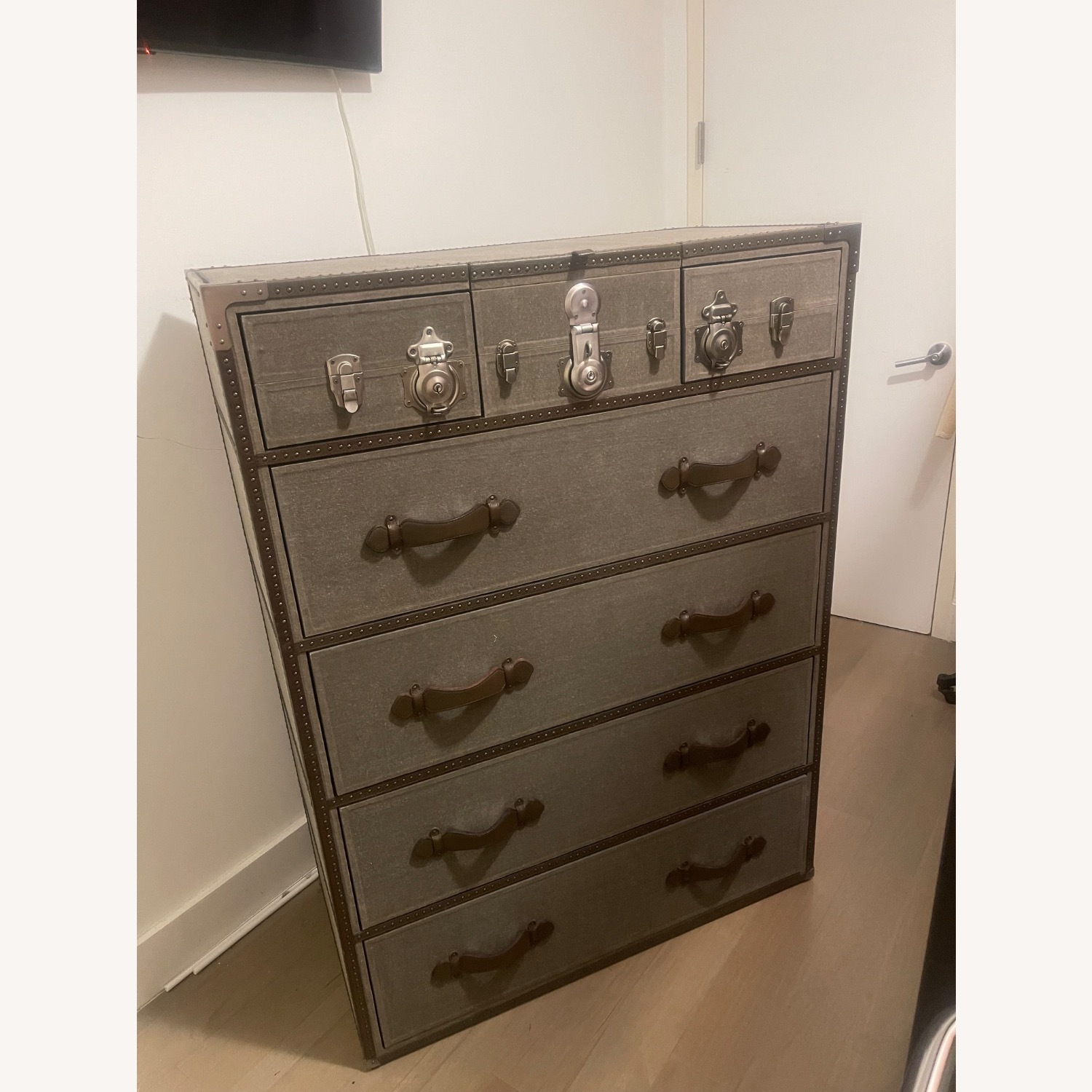 Restoration Hardware Eldon SteamerTrunk Tall Dresser - image-1