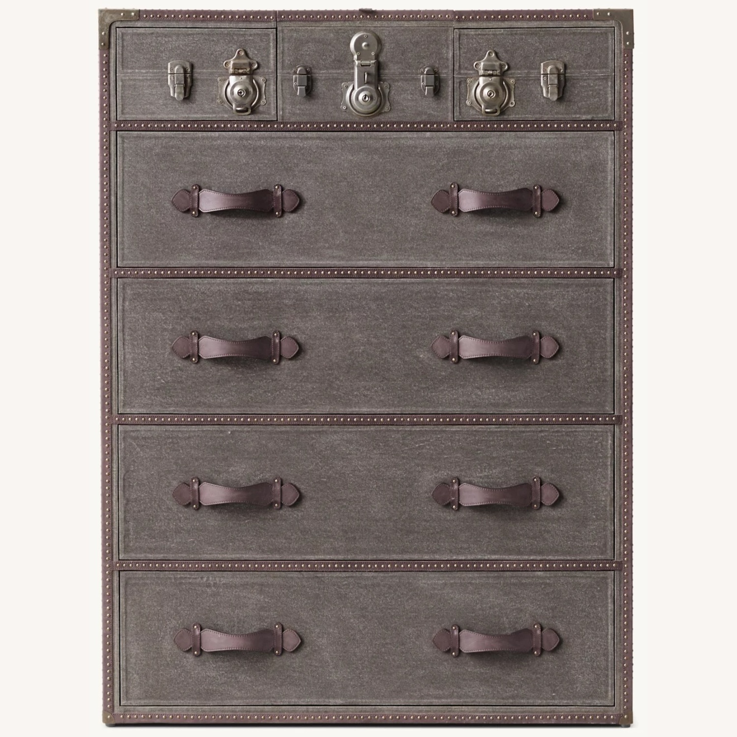 Restoration Hardware Eldon SteamerTrunk Tall Dresser - image-0