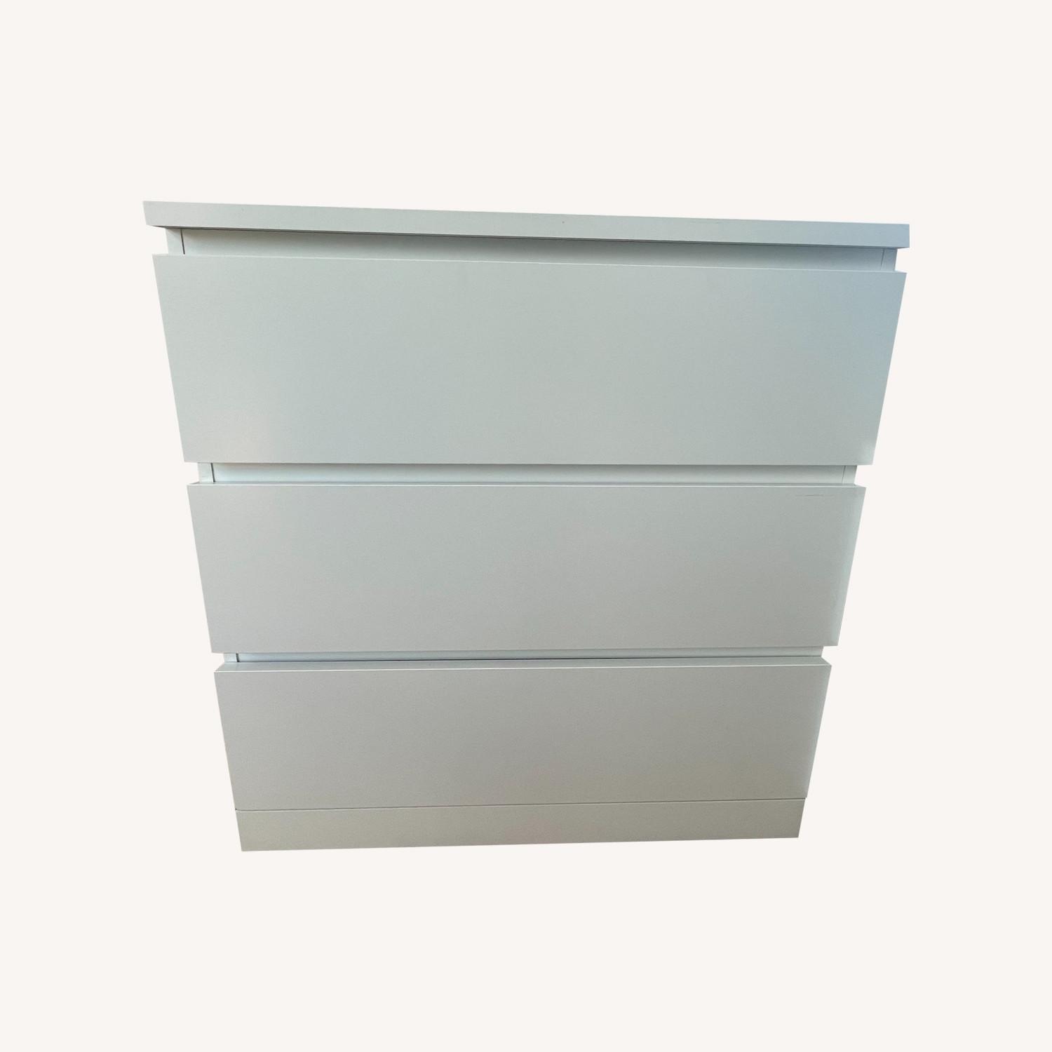 IKEA White 3 Drawer Dresser - image-0