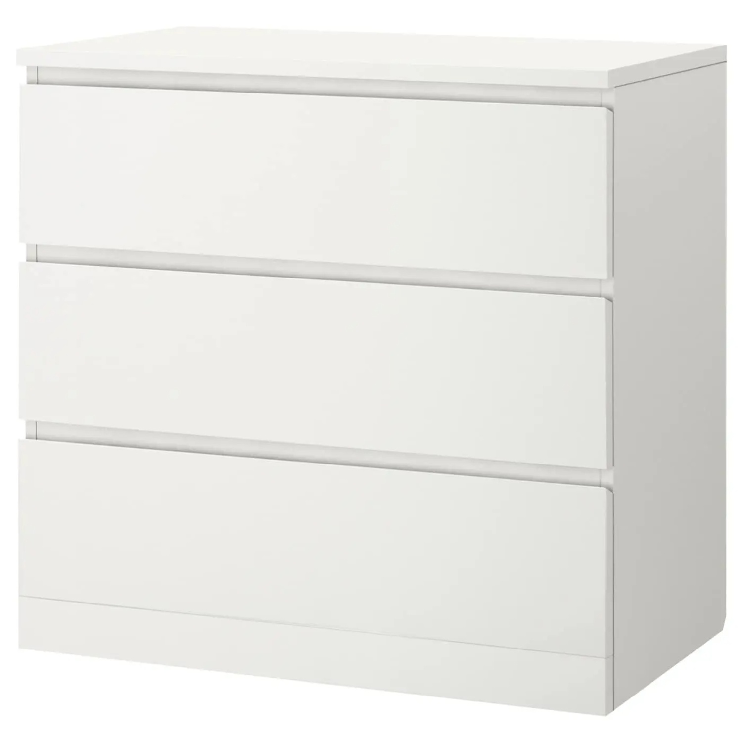 IKEA White 3 Drawer Dresser - image-4
