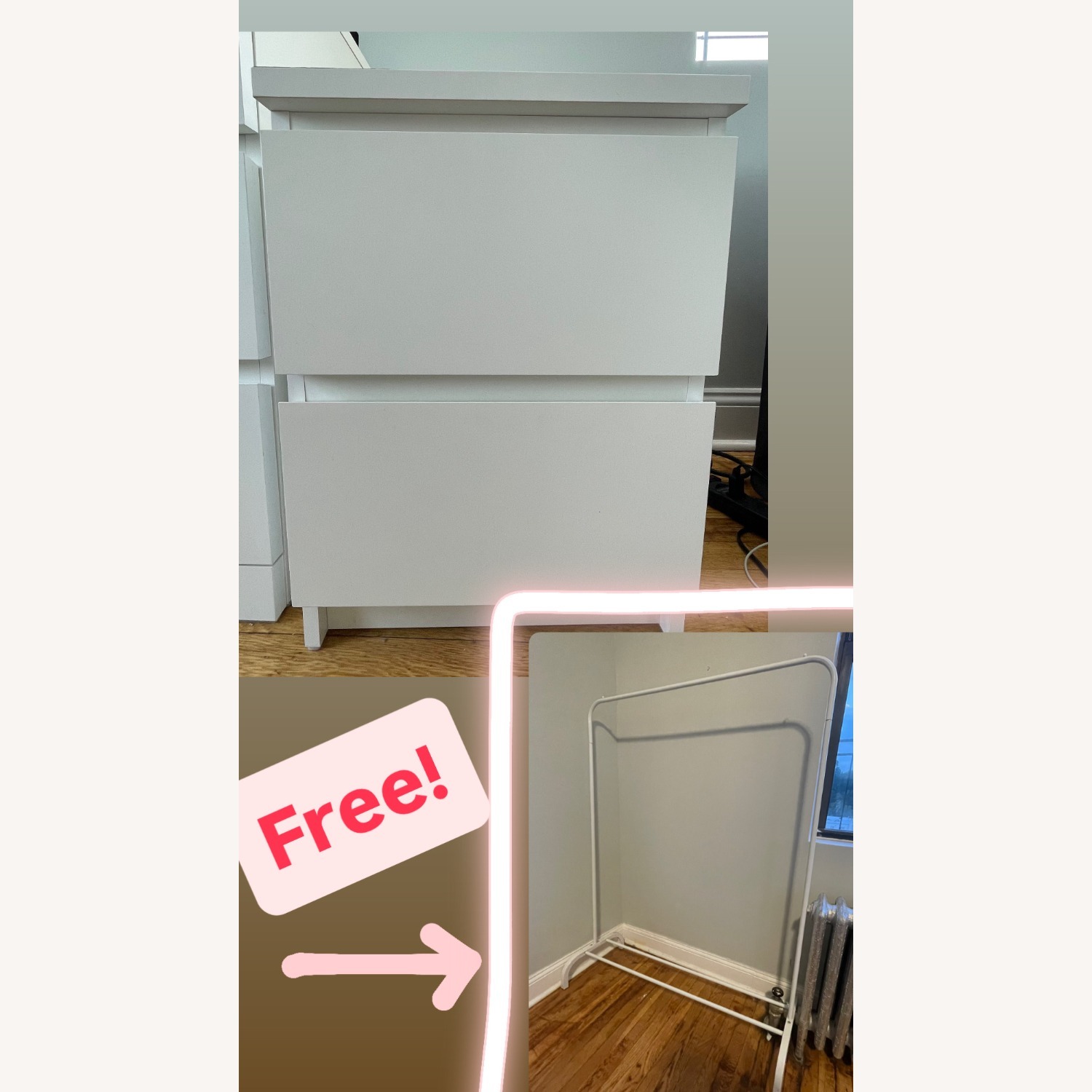 IKEA White Nightstand  - image-1