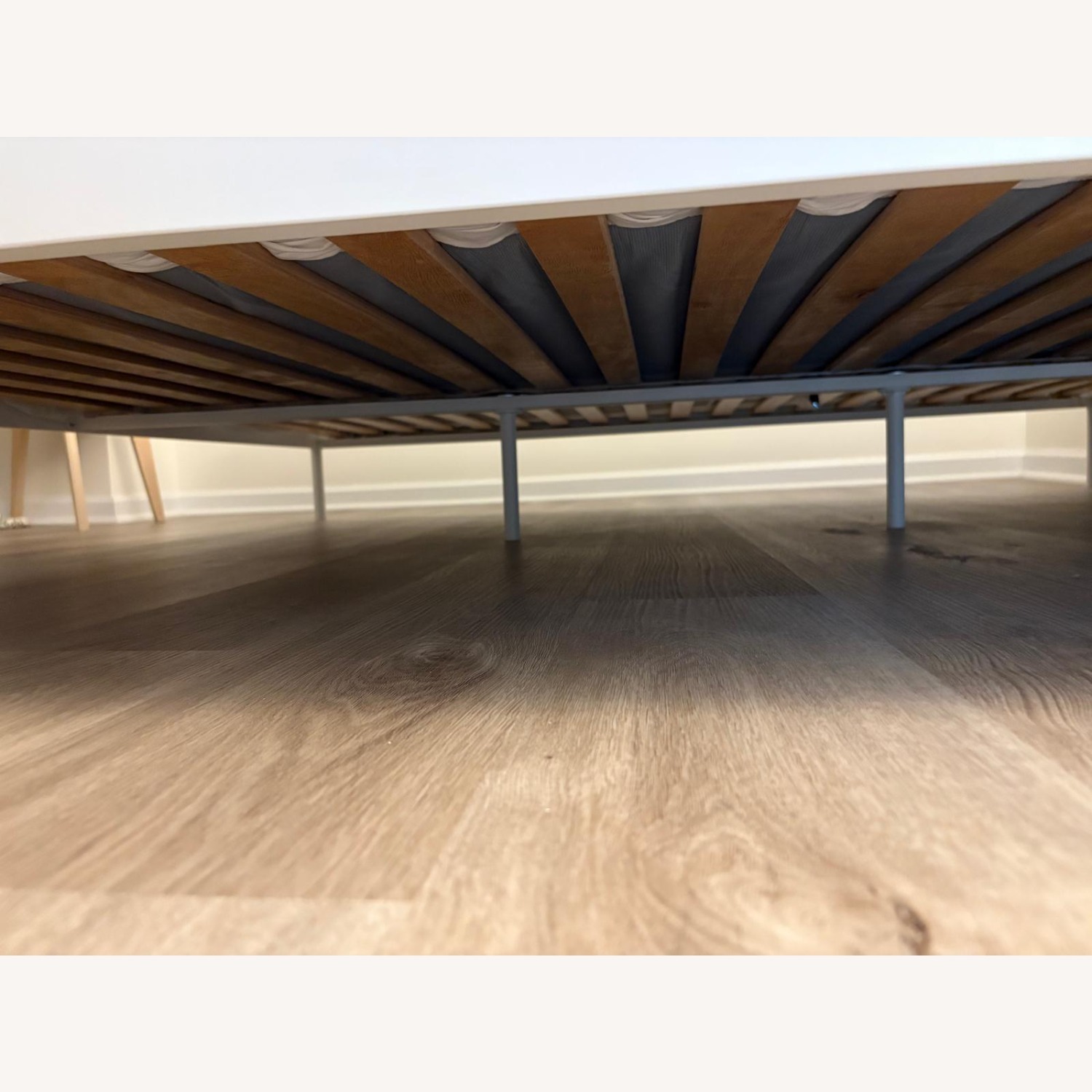 IKEA VEVELSTAD Bed Frame White King  - image-3