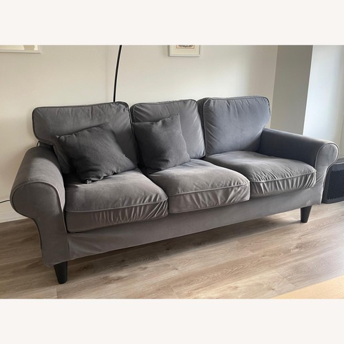 Used IKEA UPPLAND Sofa Hakebo Dark Gray for sale on AptDeco