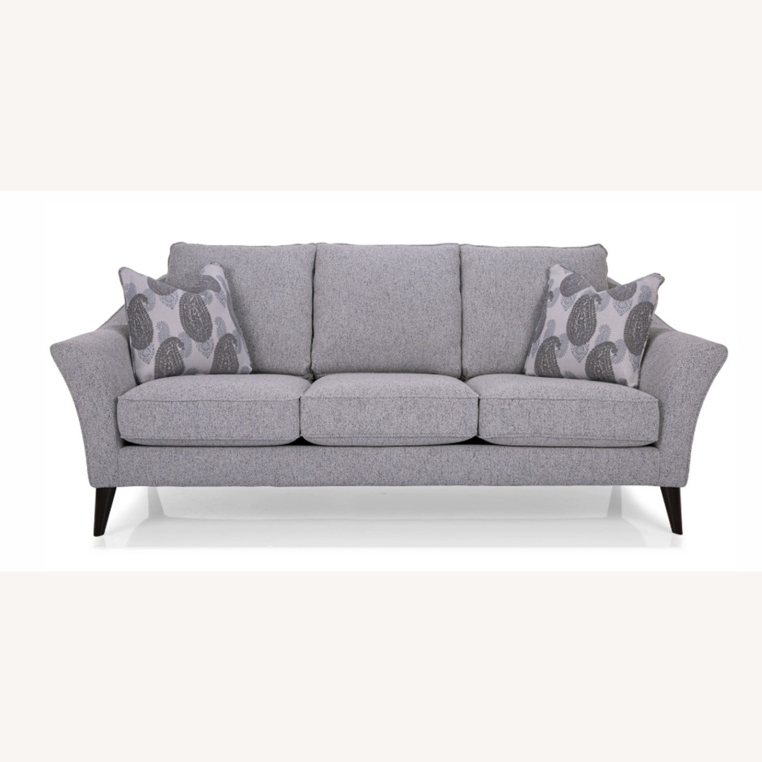 Navy Textured Velvet Couch - image-4