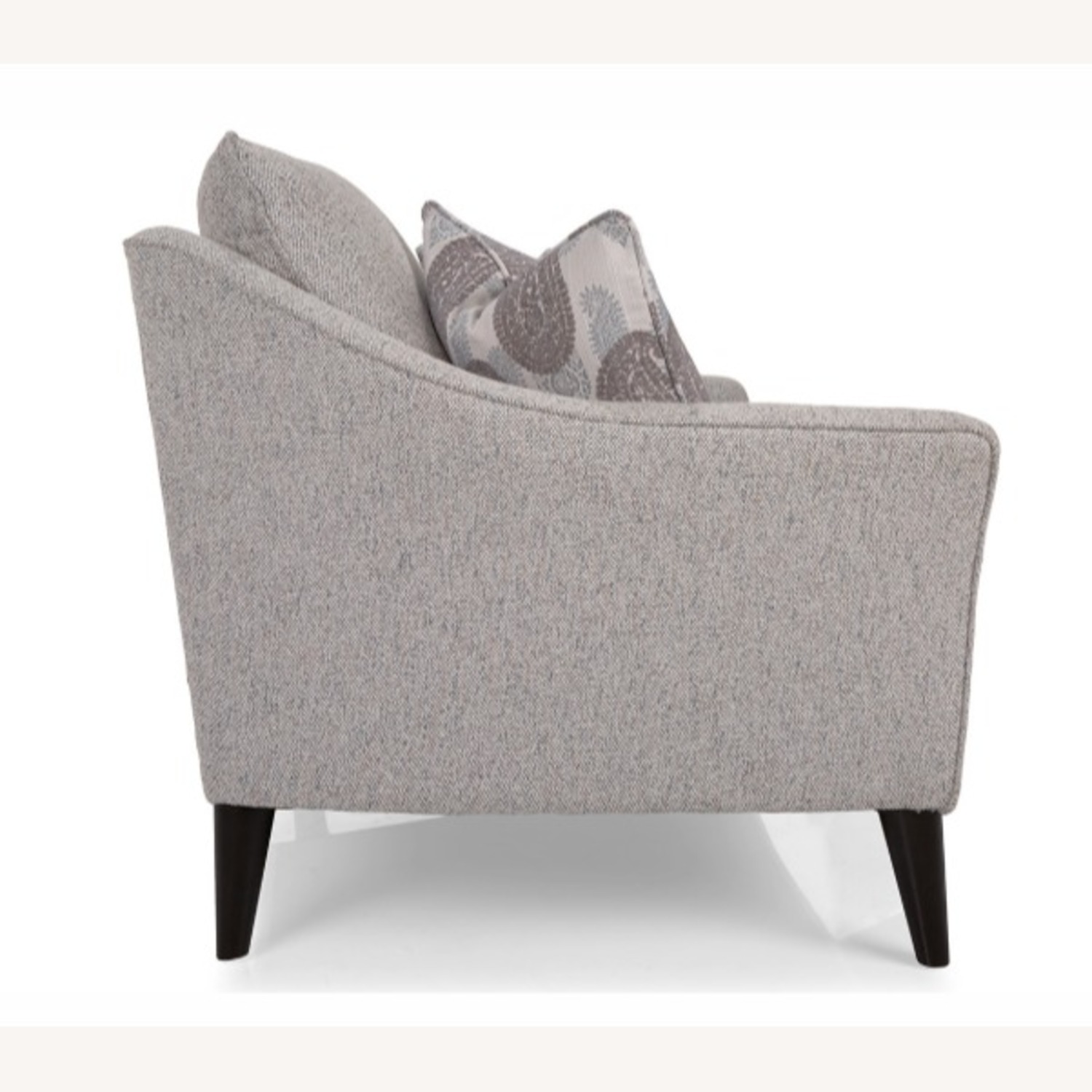 Navy Textured Velvet Couch - image-3