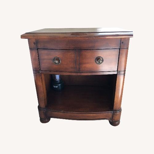 Used Domain Two Bedside Tables Wood for sale on AptDeco