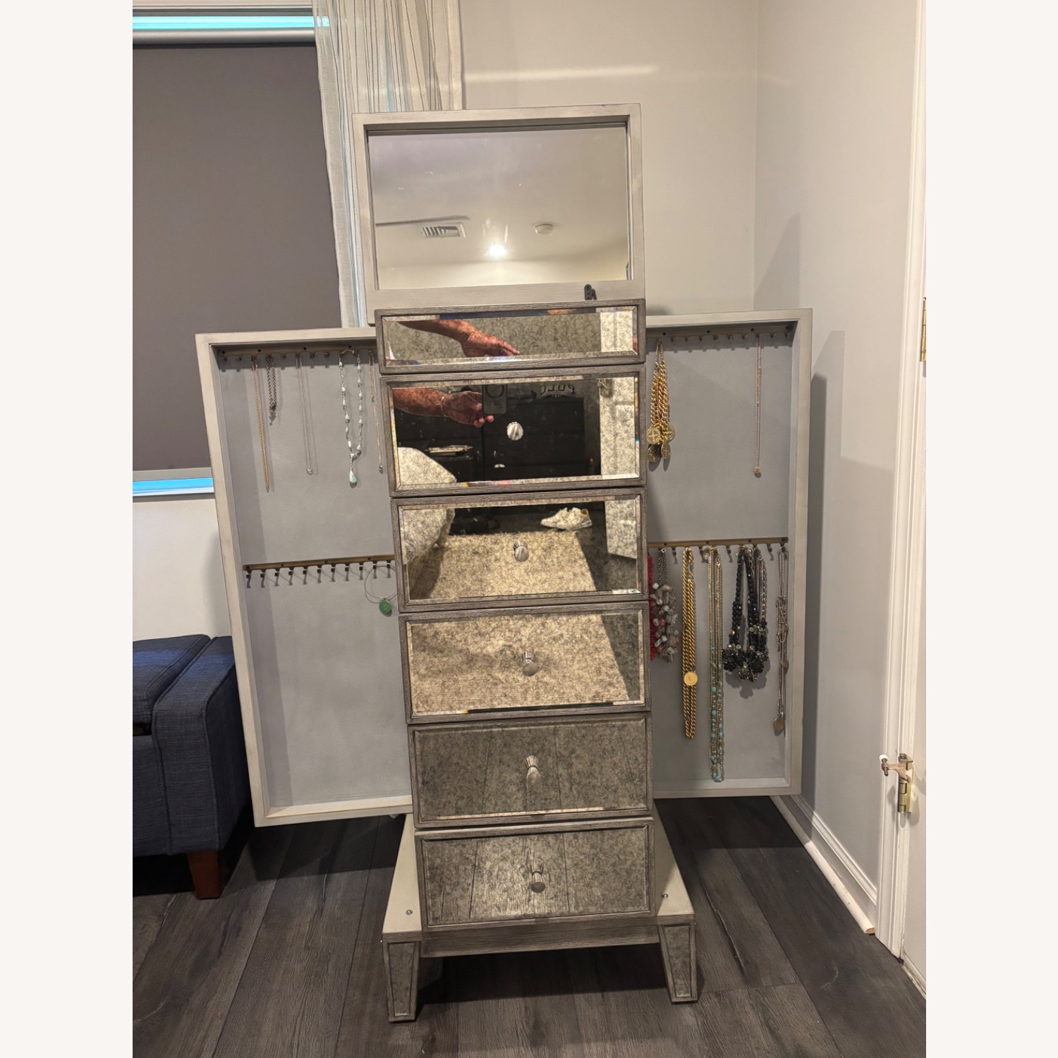 Arhaus Jewelry Case- Mirrored - image-1