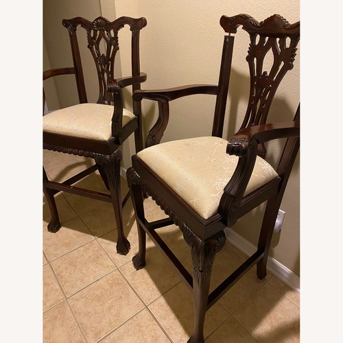 Used Wooden Mahagony Bar Stools for sale on AptDeco