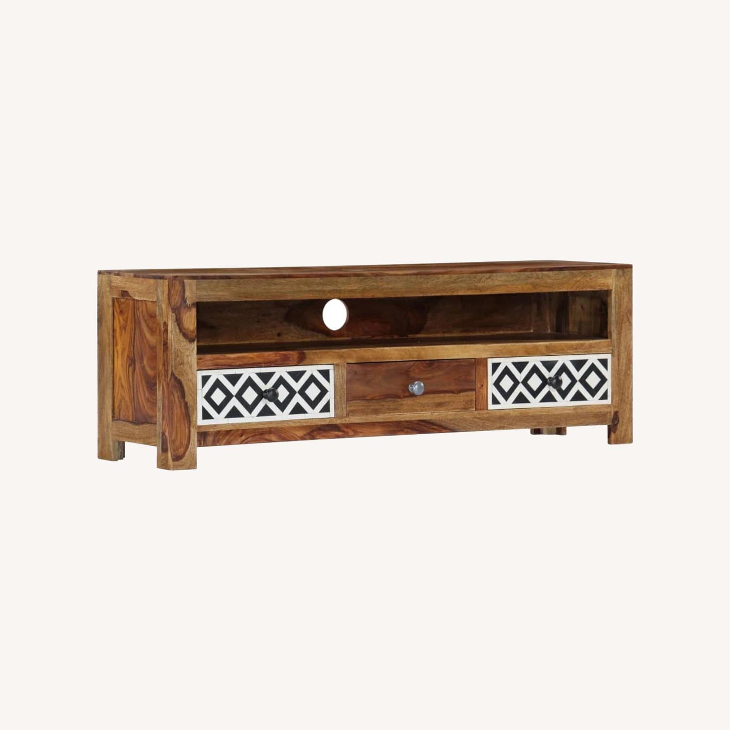 Alifonso Solid Wood TV Console - image-0