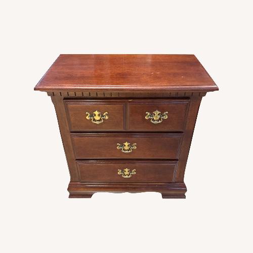 Used Traditional Cherry 3-Drawer Nightstand for sale on AptDeco