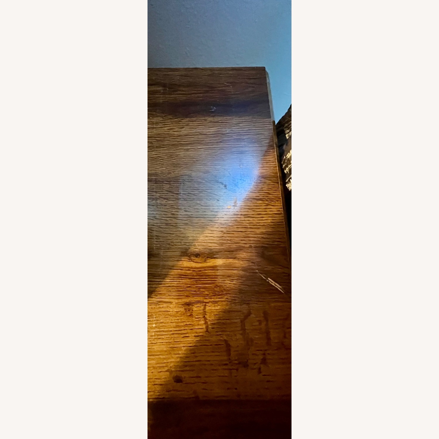 Vintage/Antique Dark Brown Wood Dresser W Mirror - image-10