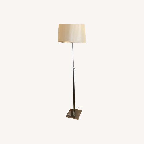 Used Modern Floor Lamp With Leather Stem for sale on AptDeco