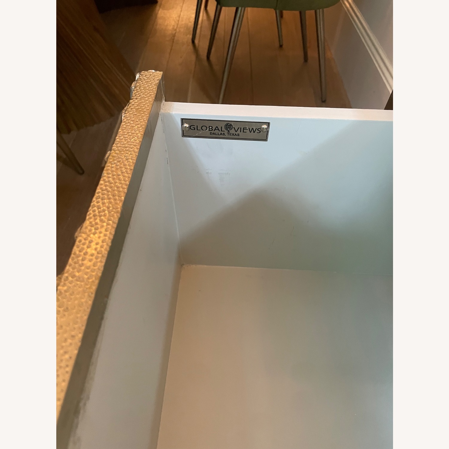 Pair Silver Chest Drawer Flower Burst - image-7