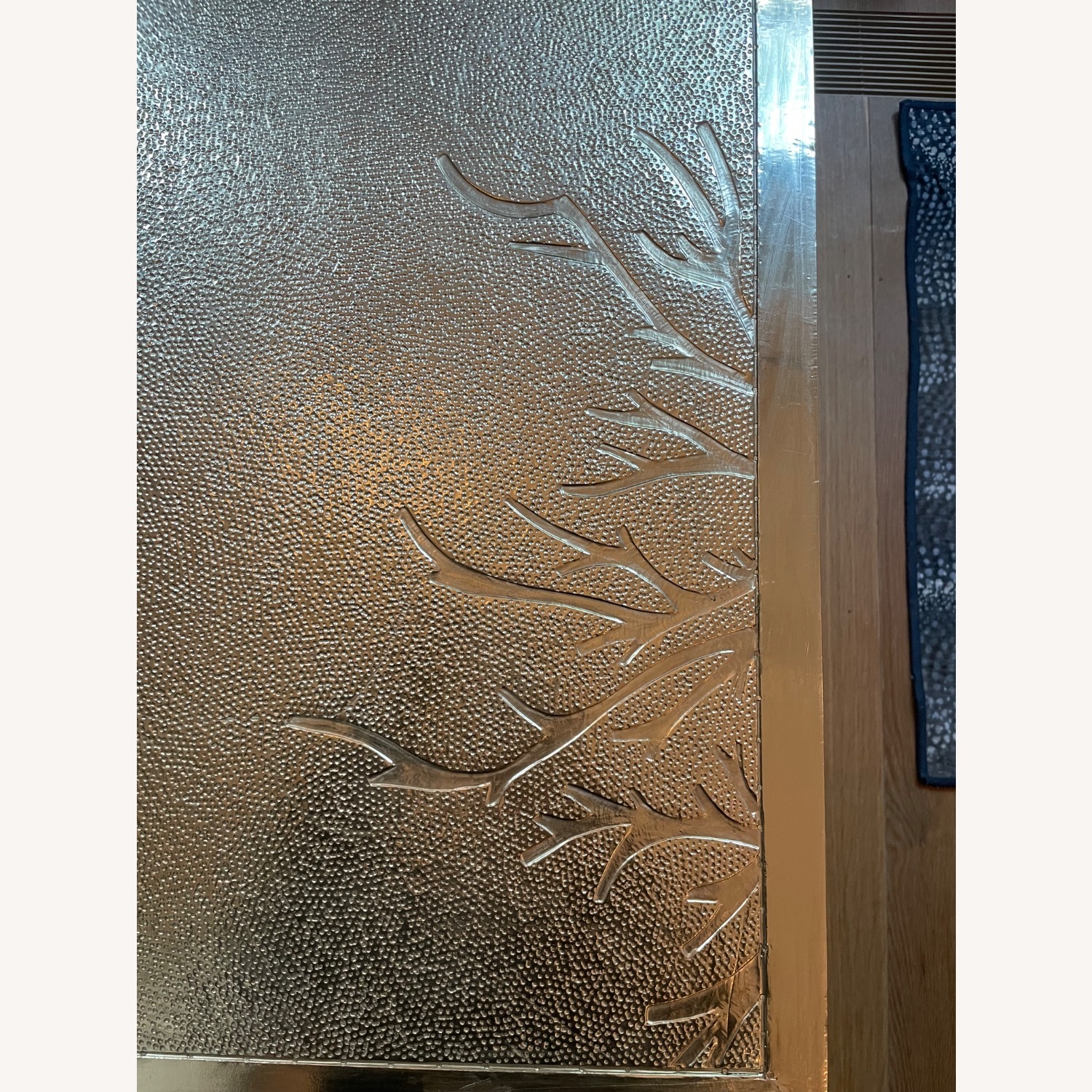 Pair Silver Chest Drawer Flower Burst - image-10