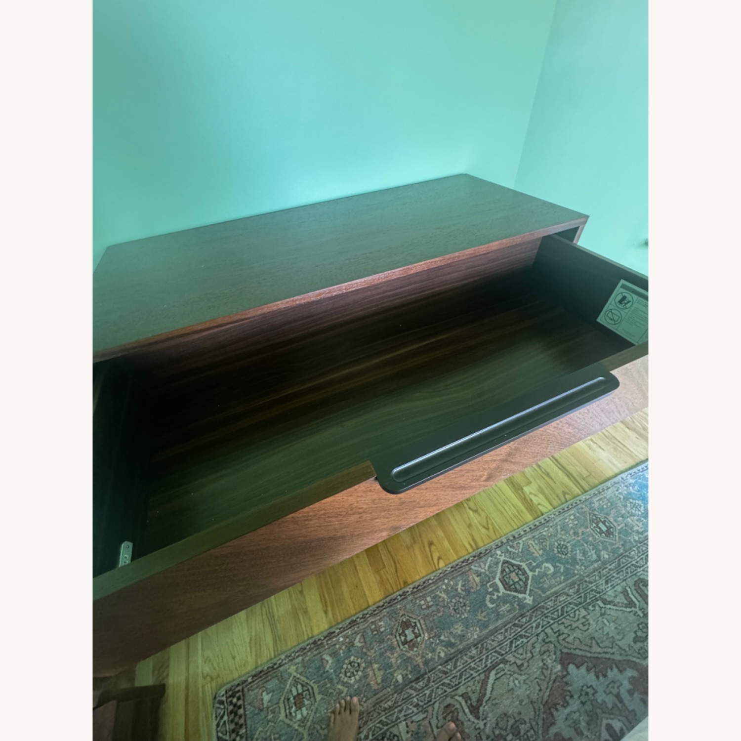 Nera Tall Walnut Wood Dresser - 5 Drawers - image-4