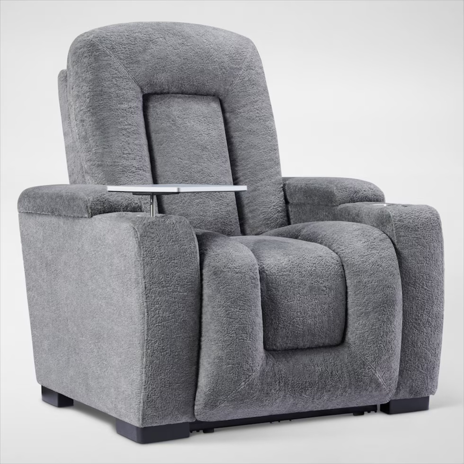 Rory Charcoal Dual Recliner Chair - image-6