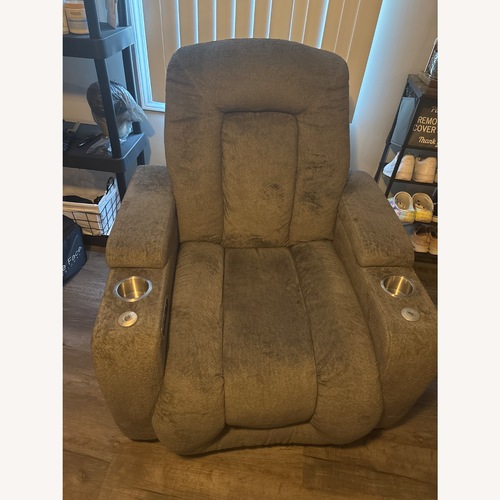 Used Rory Charcoal Dual Recliner Chair for sale on AptDeco