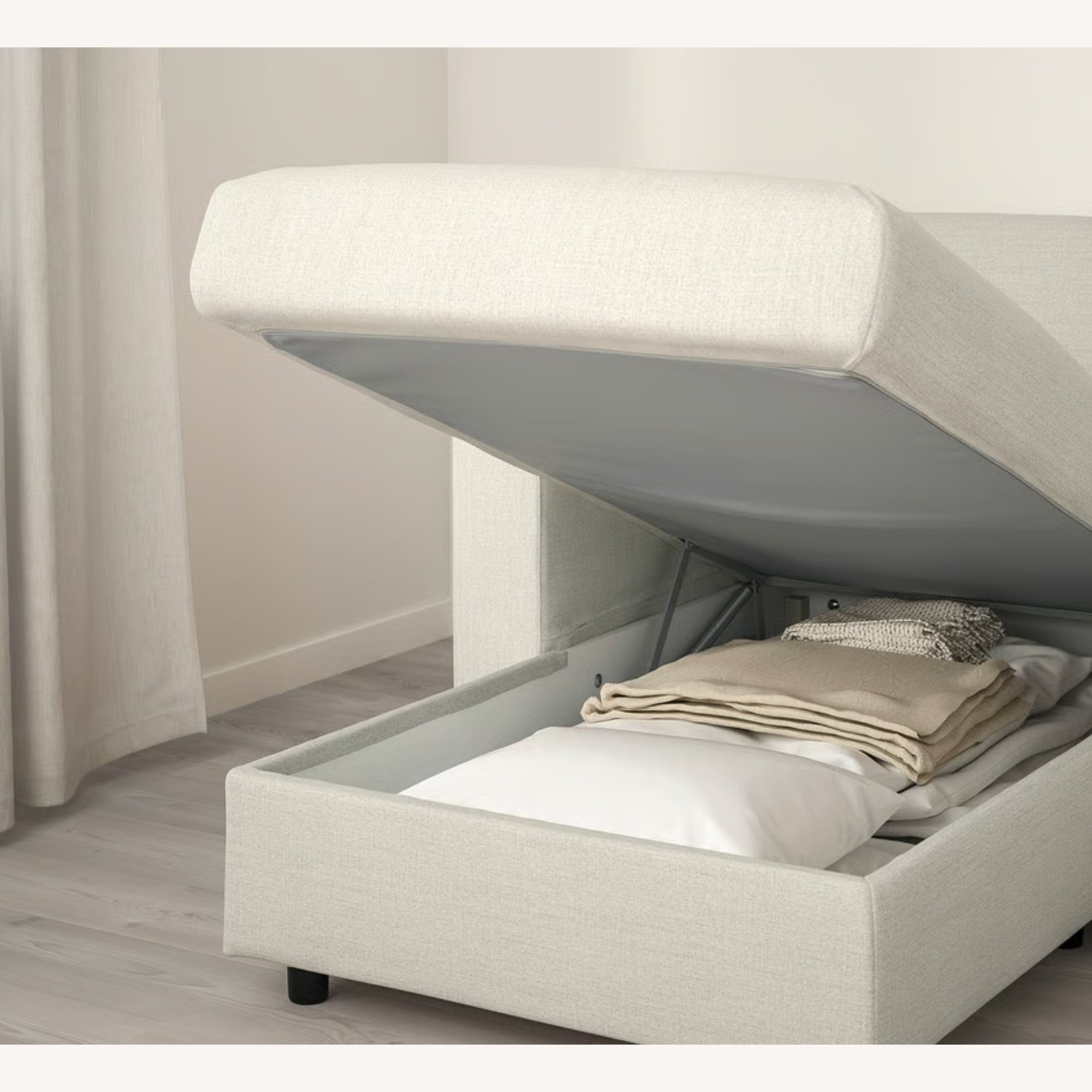 FINNALA Sectional, 4-seat, with chaise/Gunnared beige - image-3