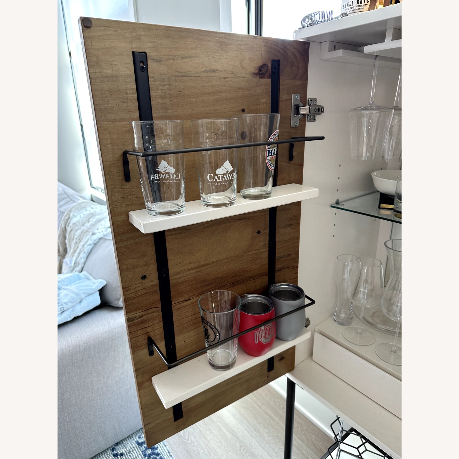 West Elm Bar Cabinet - image-3