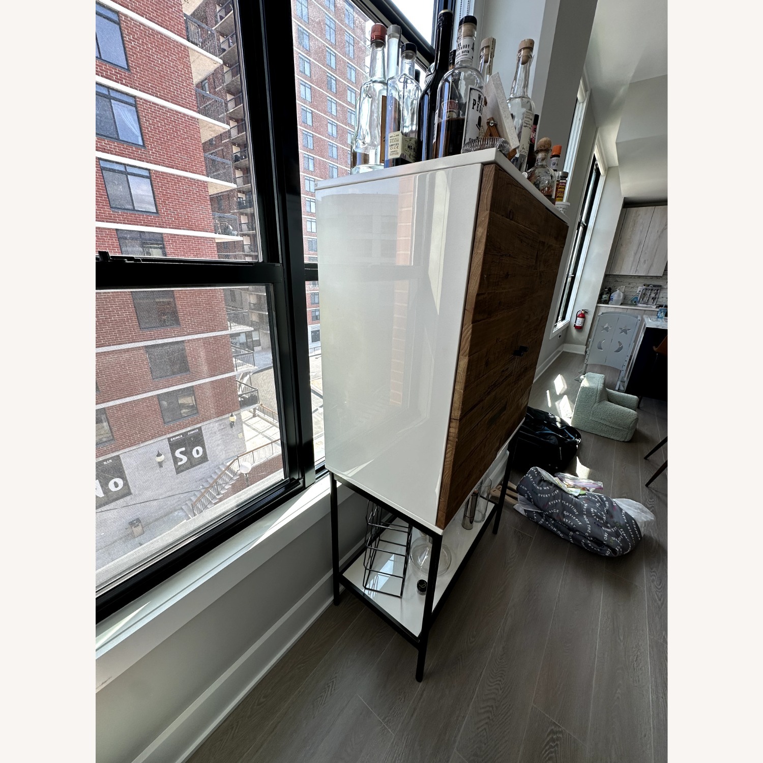 West Elm Bar Cabinet - image-5