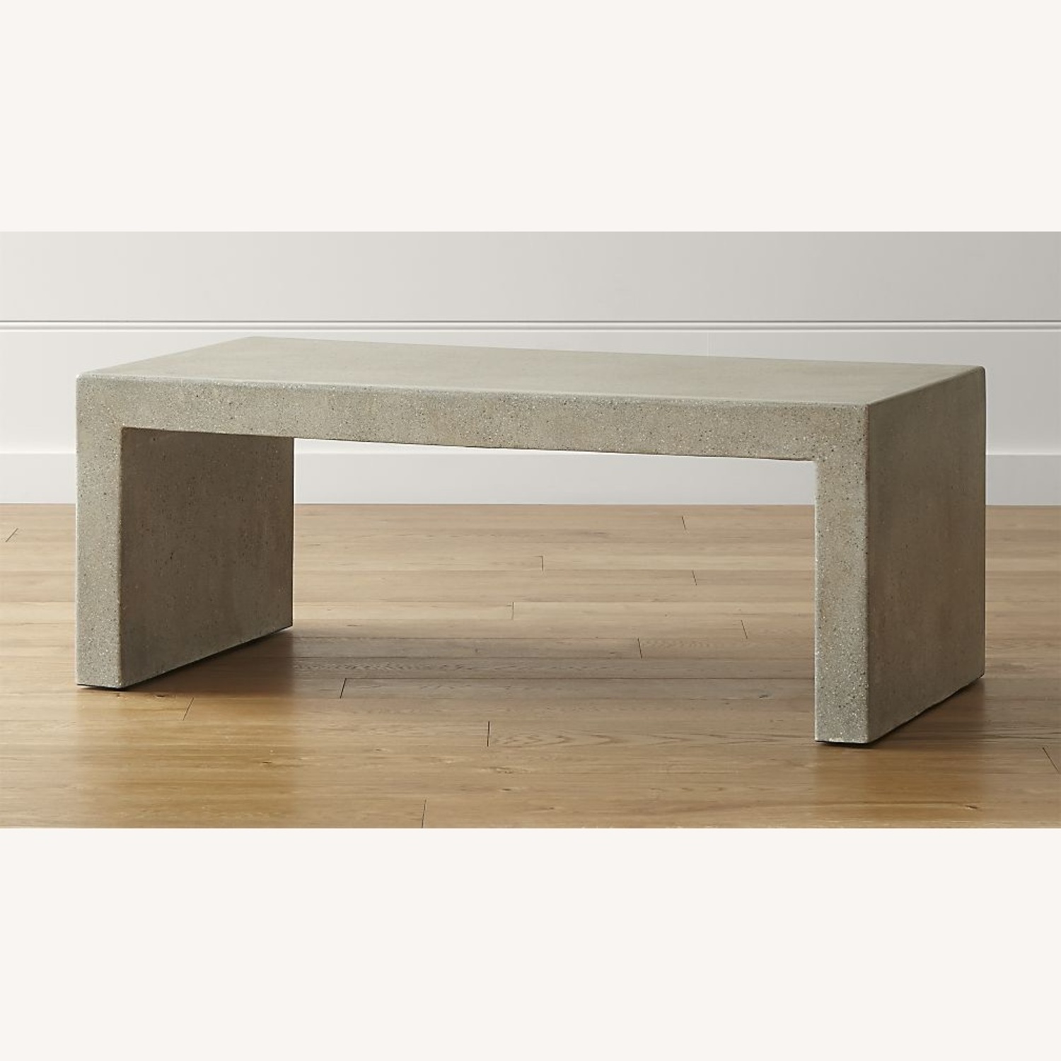 Crate & Barrel Mason Grey 48" Cement Table - image-6