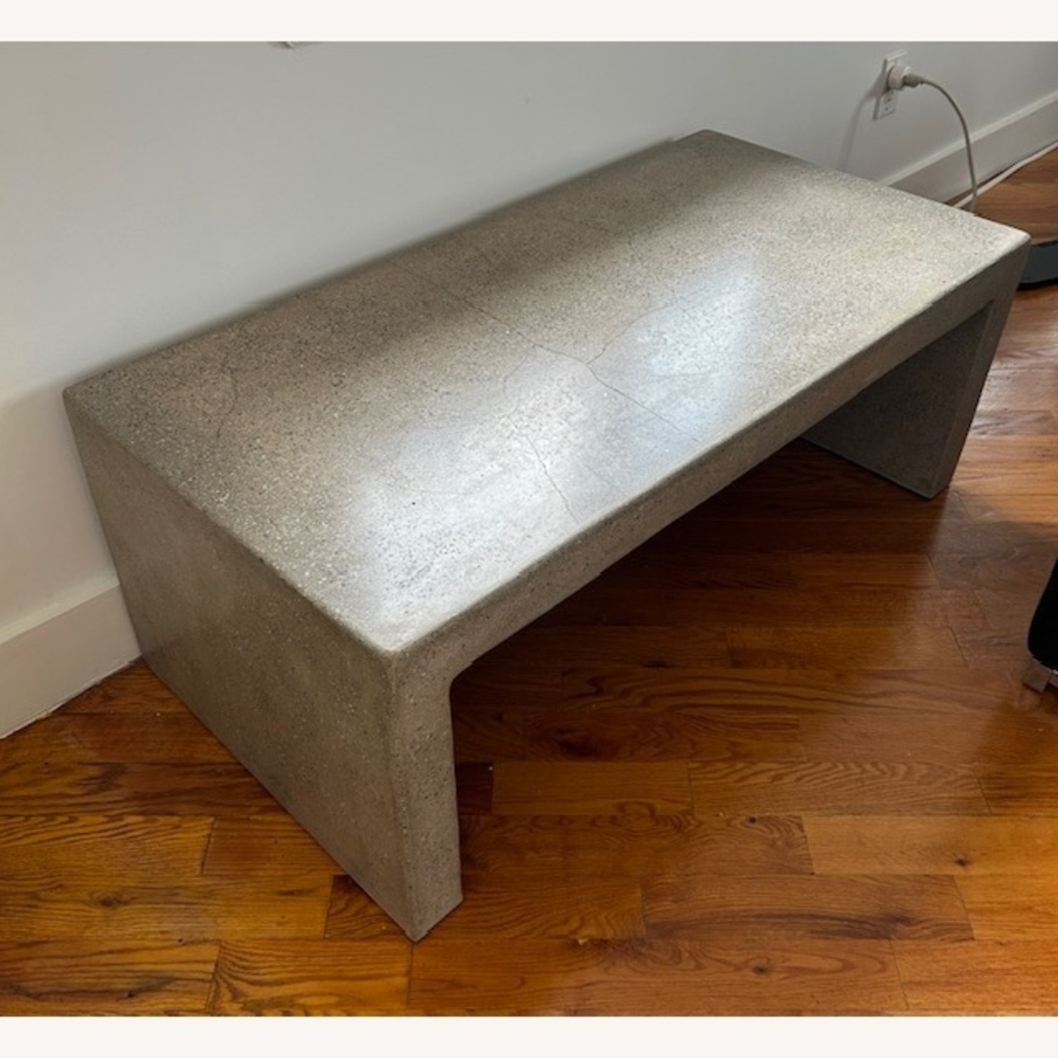 Crate & Barrel Mason Grey 48" Cement Table - image-3