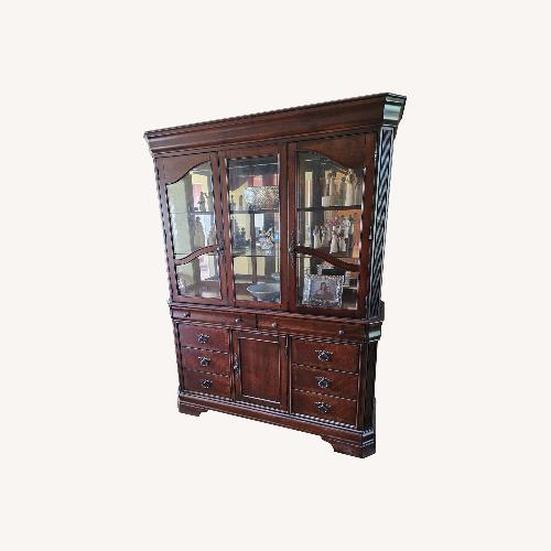 Used Breakfast Hutch with Multiple Drawers and Upper Storage for sale on AptDeco