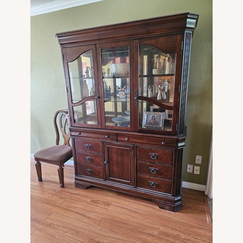 Used Breakfast Hutch with Multiple Drawers and Upper Storage for sale on AptDeco