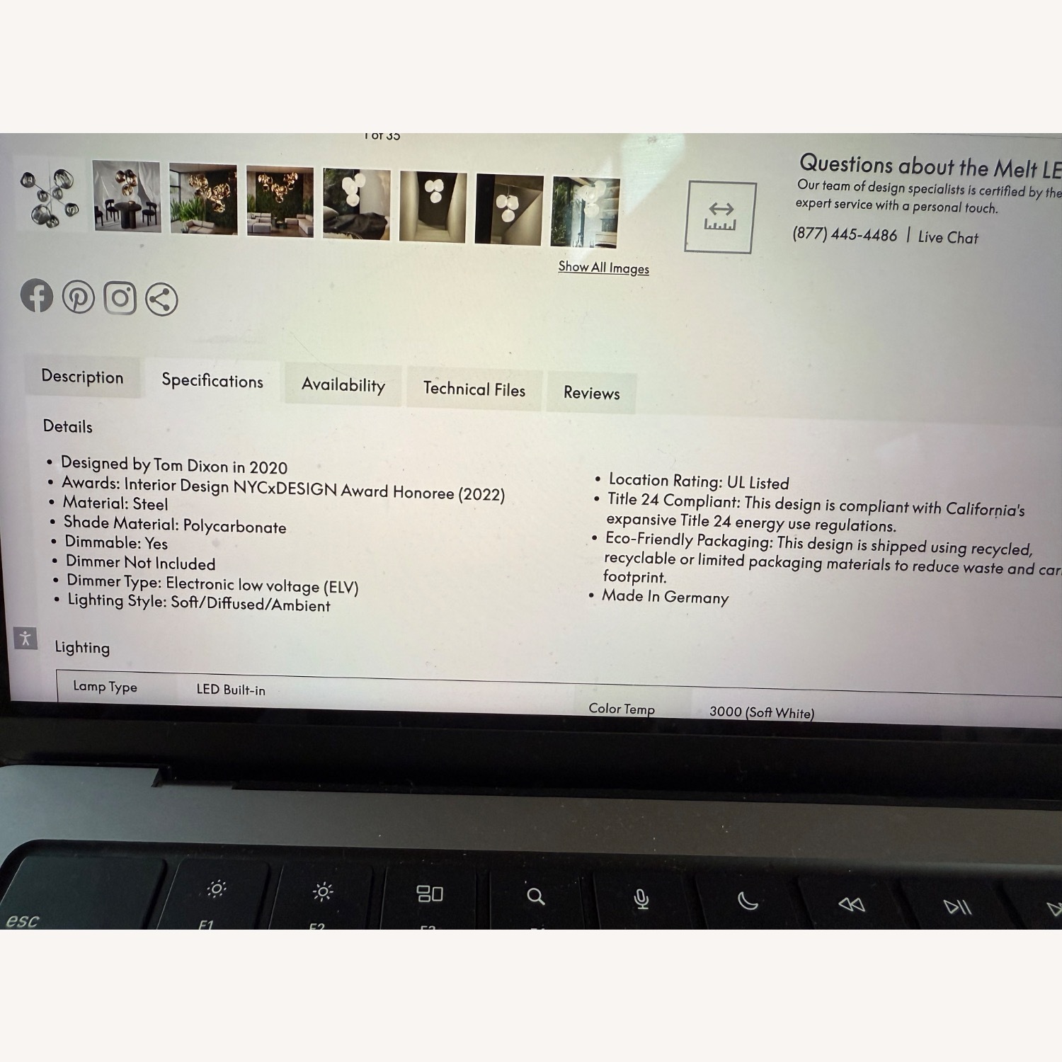 Tom Dixon Melt Chandelier - image-7