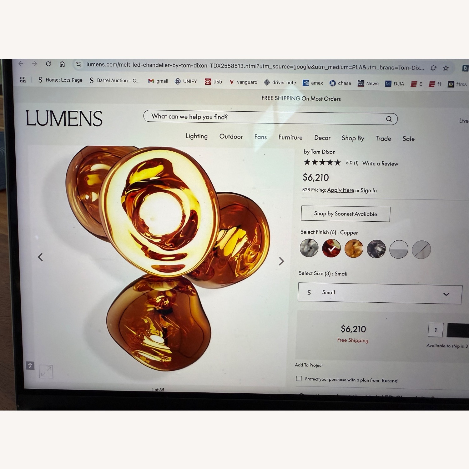 Tom Dixon Melt Chandelier - image-5