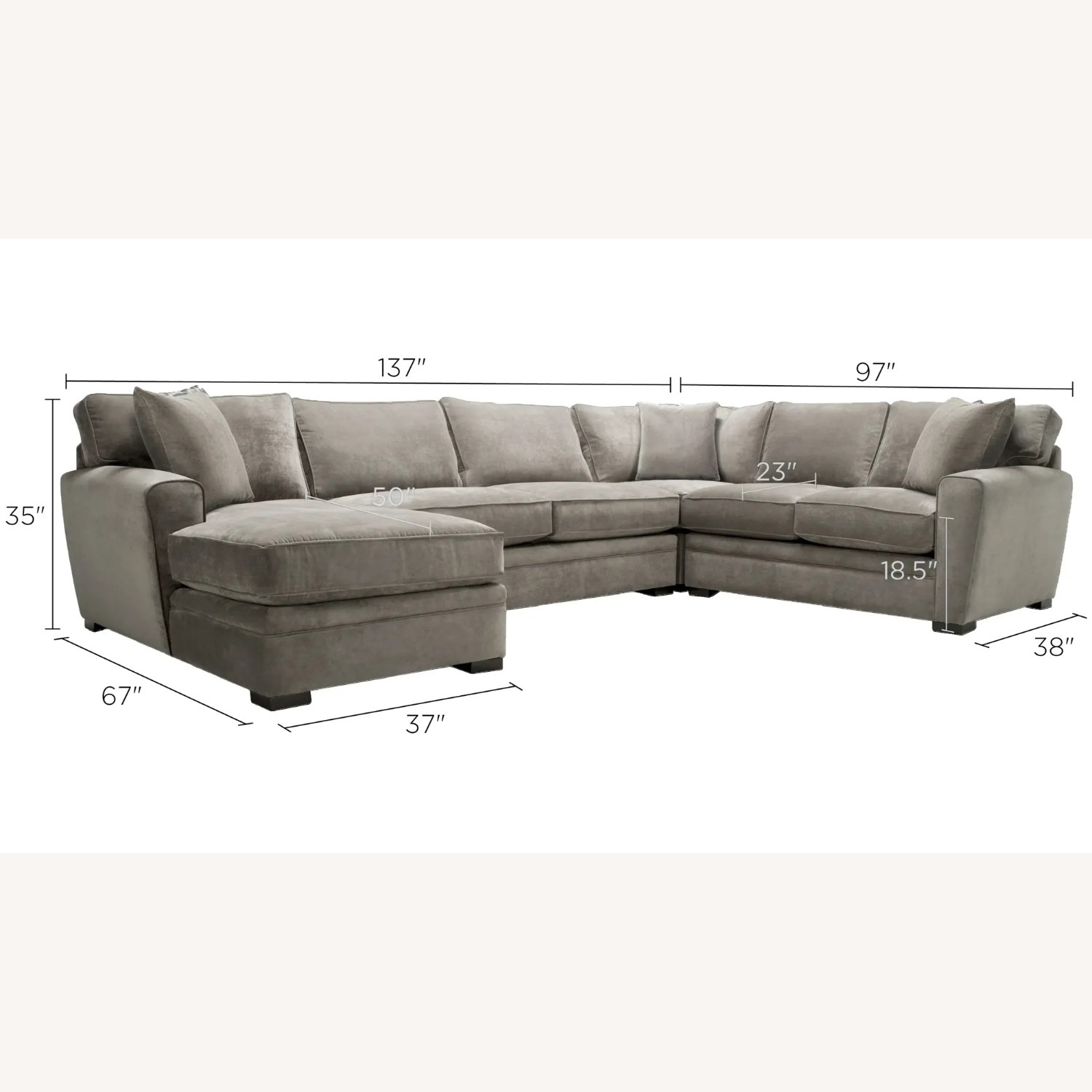 Artemis II 4-pc. Sectional and a Storage Ottoman - image-5