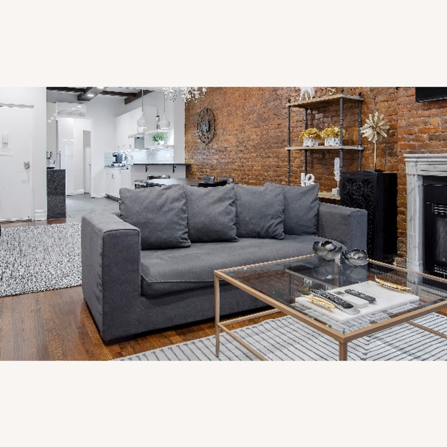 West Elm 4 Seater Sofa  - image-1