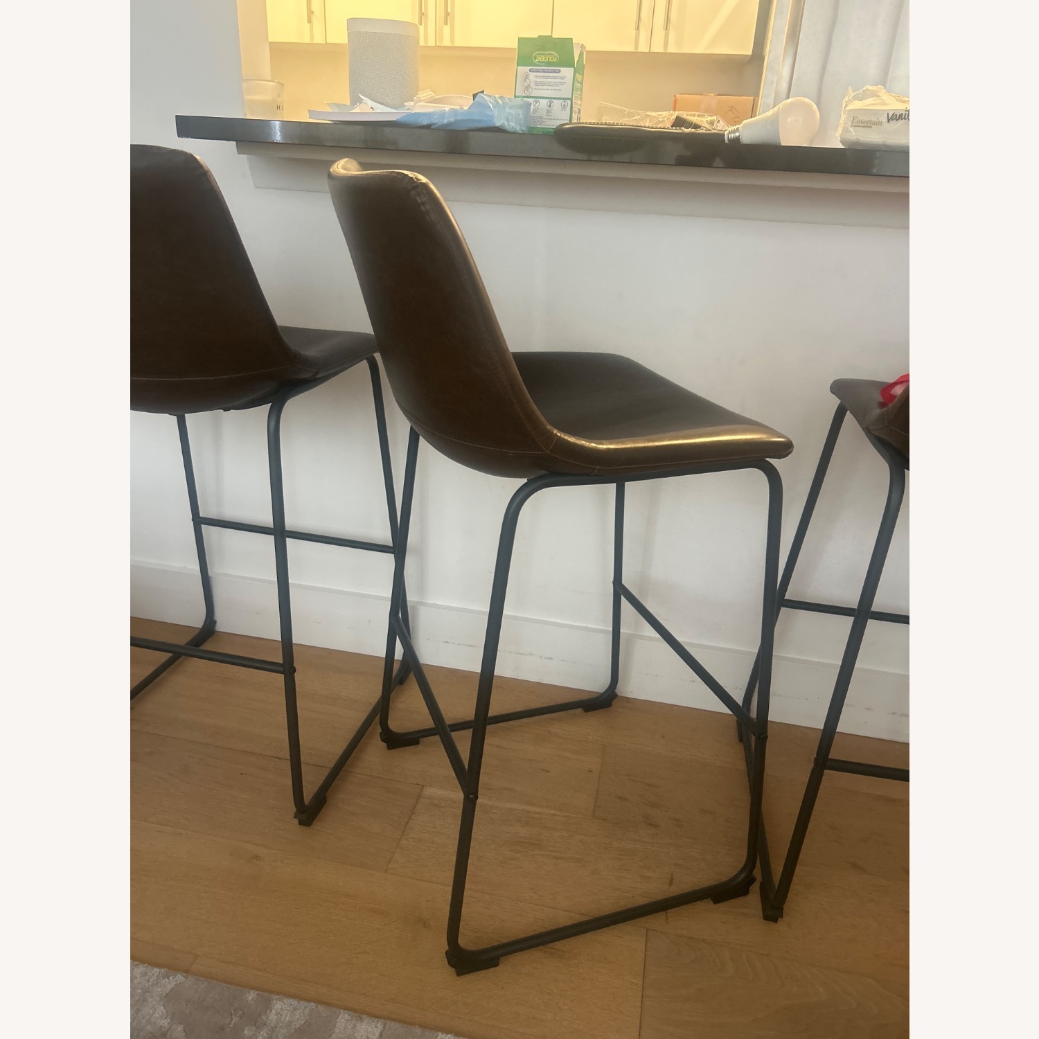 Classic Leather Barstools  - image-3